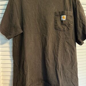 Vintage Carhartt Men's Brown Pocket T-Shirt
